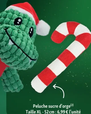 Peluche sucre d'orge Taille XL 52 cm