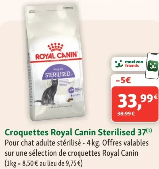 Croquettes Royal Canin Sterilised 37