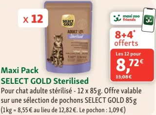 Maxi Pack SELECT GOLD Sterilised