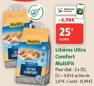 Litières Ultra Comfort MultiFit