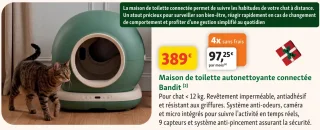 Maison de toilette autonettoyante connectée Bandit
