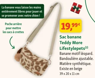 Sac banane Teddy More Lifestylepets