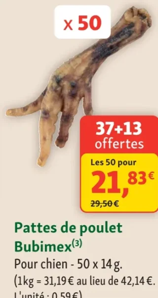 Pattes de poulet Bubimex