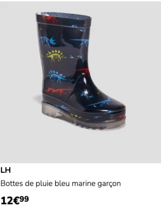 Bottes de pluie bleu marine garçon LH