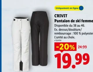 Pantalon de ski femme CRIVIT