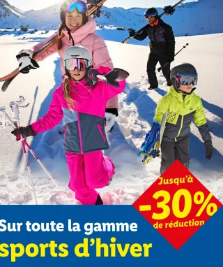 Toute la gamme sportss d'hiver