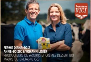 Yaourts et crèmes dessert Bio Ferme d'Ana-Soiz
