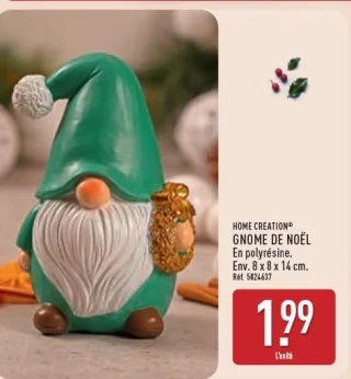 HOME CREATION® Gnome de Noël