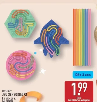 Jeu sensoriel en silicone Toylino