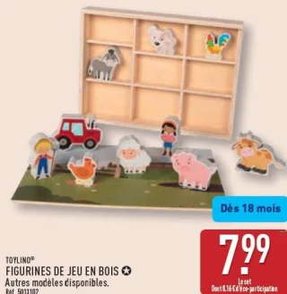 Figurines de jeu en bois Toylino