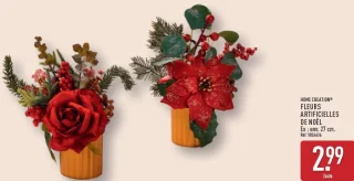 Fleurs artificielles de Noël Home Creation