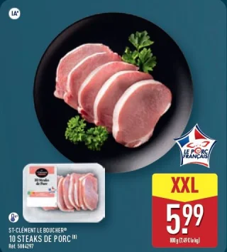 ST-CLÉMENT LE BOUCHER 10 Steaks de porc