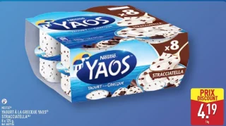 Yaourt à la grecque Yaos Stracciatella Nestlé