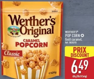 Pop corn goût caramel Werther's Original