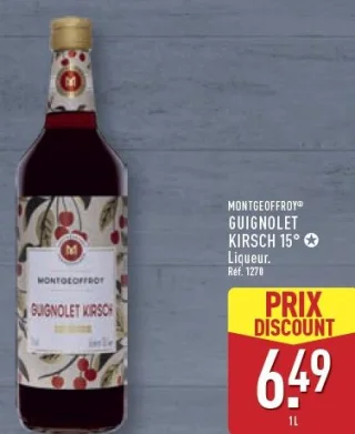 Liqueur Guignolet Kirsch 15° Montgeoffroy