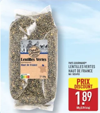 Lentilles vertes Haut de France Pays Gourmand