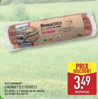 6 Nonnettes fourrées Pays Gourmand