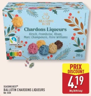 Ballotin chardons liqueurs Seasons Best