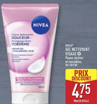 Nivea Gel nettoyant visage peaux sèches et sensibles