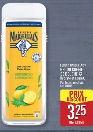 Gel ou crème de douche Le Petit Marseillais