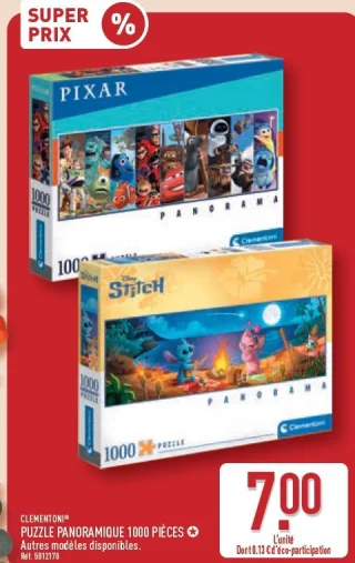 Puzzle panoramique 1000 pièces Clementoni