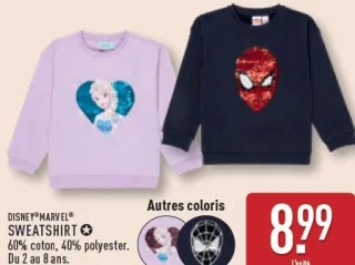 Sweatshirt Disney ou Marvel