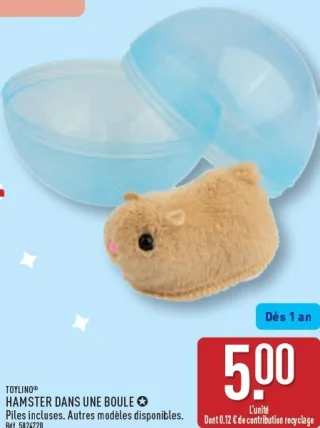 Hamster dans une boule Toylino