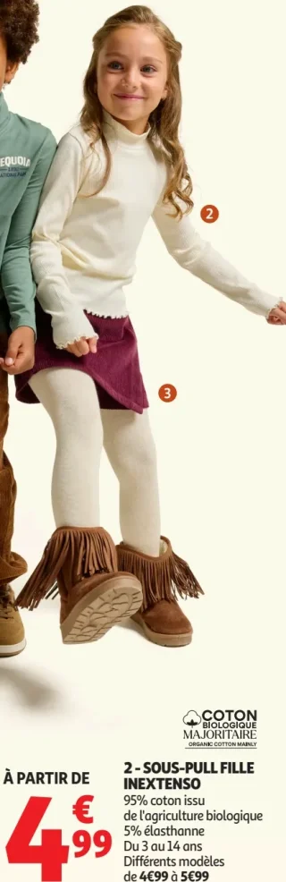 Sous-pull fille Inextenso