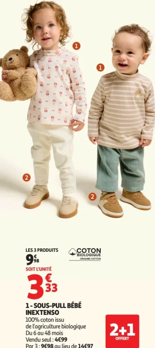 Sous-pull bébé Inextenso