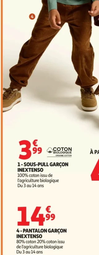 Pantalon garçon Inextenso