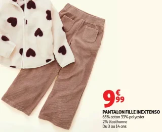 Pantalon fille Inextenso