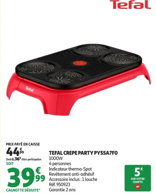 Crêpière Tefal Crepe Party PY55A7F0
