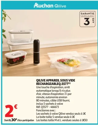 Appareil sous vide rechargeable Qilive Q.5577