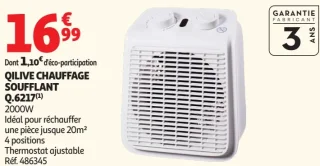 Qilive Chauffage soufflant Q.6217