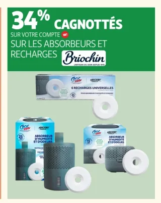 Absorbeurs d'humidité et recharges Briochin