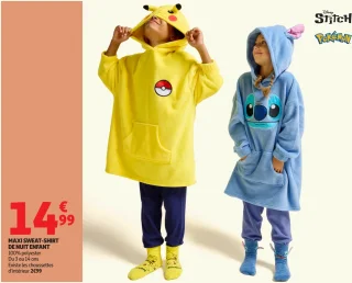 Maxi sweat-shirt de nuit enfant