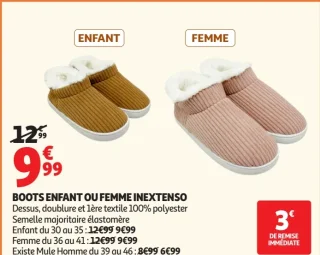 Boots enfant ou femme Inextenso