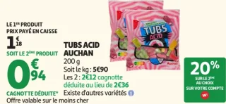 Tubs Acid Auchan
