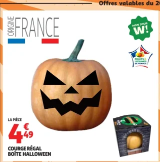 Courge régal boîte Halloween
