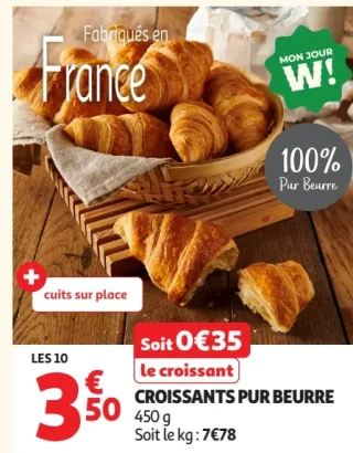 Croissants pur beurre
