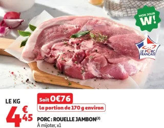 Porc : Rouelle jambon