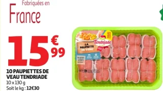 10 Paupiettes de veau Tendriade