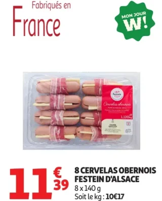 8 Cervelas Obernois Festein d'Alsace