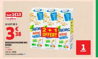 Boisson d'avoine Bio Bjorg