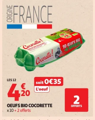 Œufs bio Cocorette