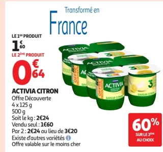 Activia Citron Danone