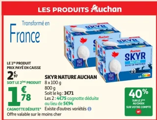 Skyr nature Auchan