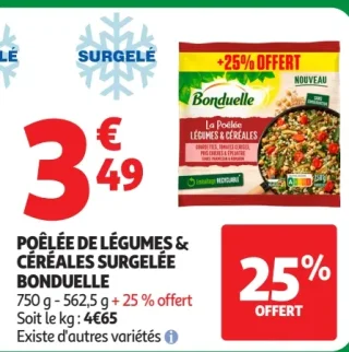 Poêlée de Légumes & Céréales Surgelée Bonduelle