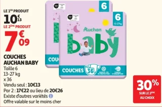 Couches Auchan Baby