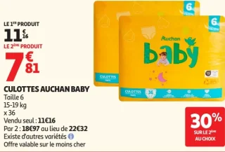 Culottes Auchan Baby